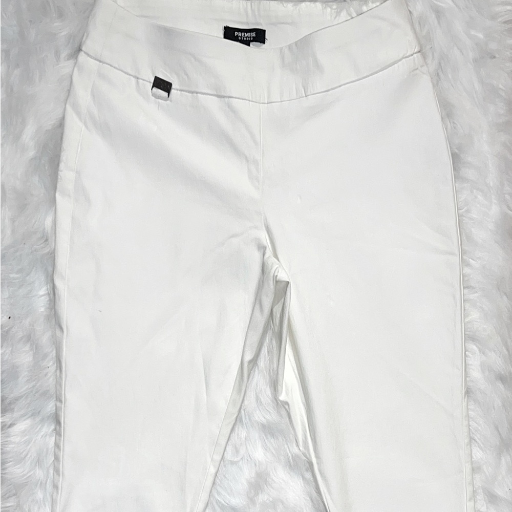 White Casual Pants